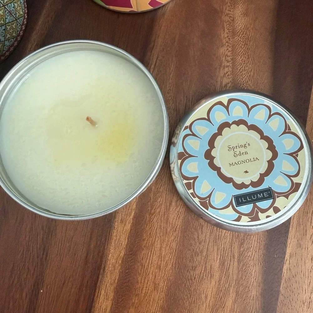 Anthropologie Illume‎ Candles Lot 3 Discontinued Magnolia Ylang Eucalyptus New